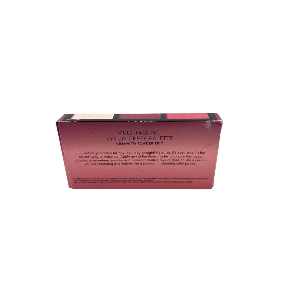 Laura Geller Multitasking Eye Lip Cheek Palette Cream to Powder Trio Mauve .08oz